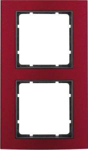 Rahmen 2-fach 10123012 alu rot anthrazit matt
