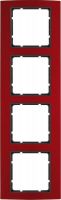 Rahmen 4-fach 10143012 alu rot anthrazit matt