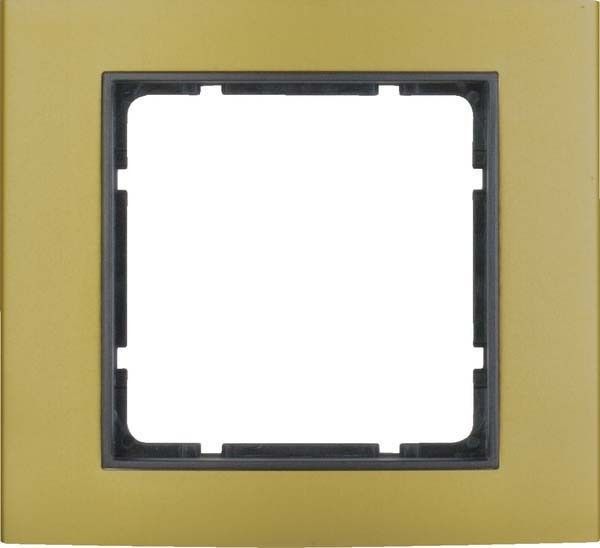Rahmen 1-fach 10113016 alu gold anthrazit matt Rahmen 1-fach 10113016 alu gold anthrazit matt