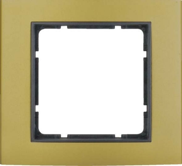 Rahmen 1-fach 10113016 alu gold anthrazit matt Rahmen 1-fach 10113016 alu gold anthrazit matt
