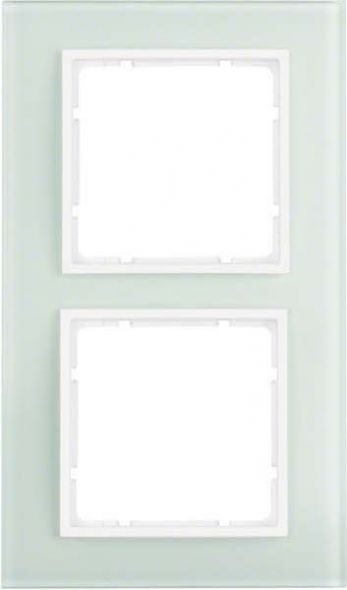 Rahmen 2-fach 10126909 Glas polarweiß matt Rahmen 2-fach 10126909 Glas polarweiß matt