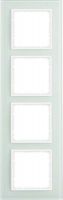 Rahmen 4-fach 10146909 Glas polarweiß matt