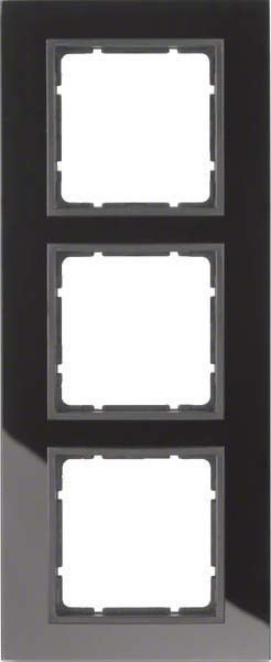 Rahmen 3-fach 10136616 Glas schwarz anthrazit matt Rahmen 3-fach 10136616 Glas schwarz anthrazit matt