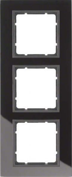 Rahmen 3-fach 10136616 Glas schwarz anthrazit matt Rahmen 3-fach 10136616 Glas schwarz anthrazit matt