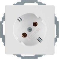 SCHUKO-Steckdose 47276089 polarweiß samt