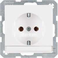 SCHUKO-Steckdose 47506089 polarweiß samt