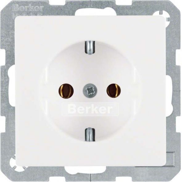 SCHUKO-Steckdose 47436089 polarweiß samt SCHUKO-Steckdose 47436089 polarweiß samt