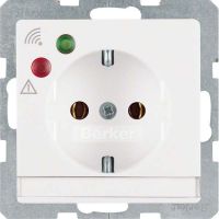 SCHUKO-Steckdose 41086089 polarweiß samt
