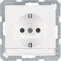 SCHUKO-Steckdose 41496089 polarweiß samt