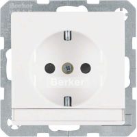 SCHUKO-Steckdose 47496089 polarweiß samt