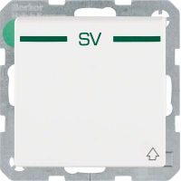 SCHUKO-Steckdose 47516039 polarweiß samt Aufdruck SV