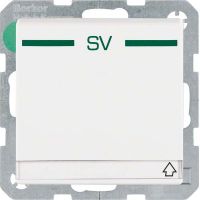 SCHUKO-Steckdose 47526039 polarweiß samt Aufdruck SV