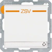 SCHUKO-Steckdose 47526049 polarweiß samt Aufdruck ZSV