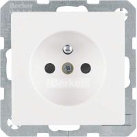 Steckdose 6768766089 polarweiß samt