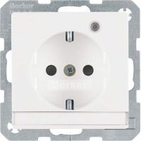 SCHUKO-Steckdose 41106089 polarweiß samt