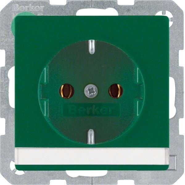 SCHUKO-Steckdose 47506003 grün samt SCHUKO-Steckdose 47506003 grün samt