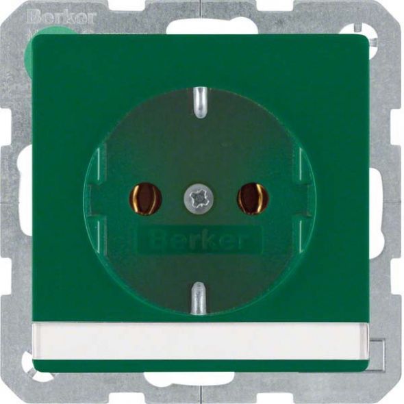 SCHUKO-Steckdose 47506003 grün samt SCHUKO-Steckdose 47506003 grün samt