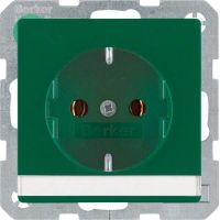 SCHUKO-Steckdose 47506003 grün samt