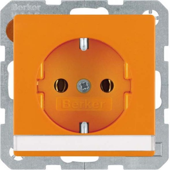 SCHUKO-Steckdose 47506007 orange samt SCHUKO-Steckdose 47506007 orange samt