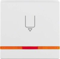 Schalteraufsatz Hotelcard 16406089 polarweiß samt