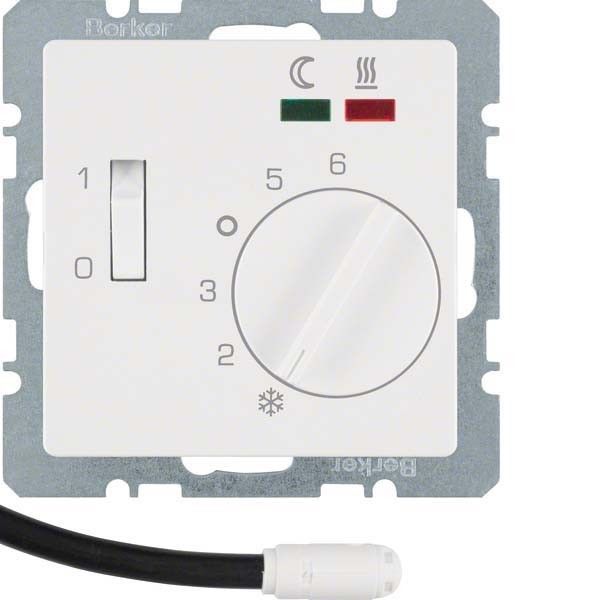 Fußbodentemperaturregler 20346089 polarweiß samt