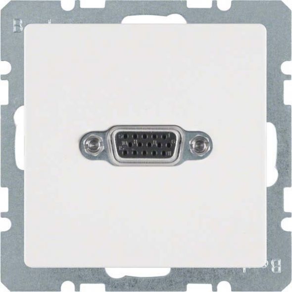 Steckdose VGA 3315406089 polarweiß samt Steckdose VGA 3315406089 polarweiß samt