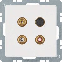 Steckdose 3315326089 polarweiß samt