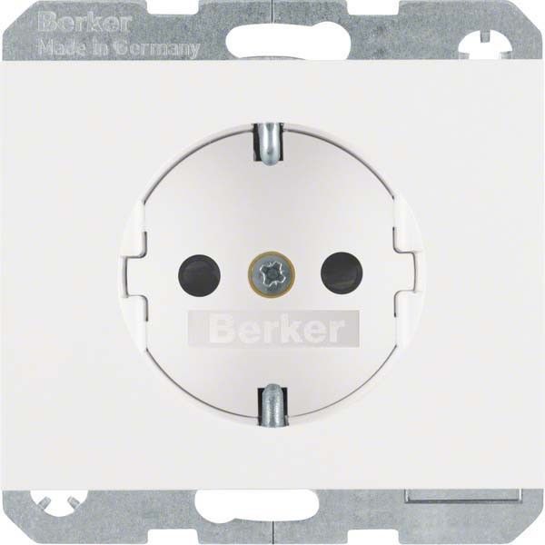 SCHUKO-Steckdose 41357009 polarweiß glänzend SCHUKO-Steckdose 41357009 polarweiß glänzend