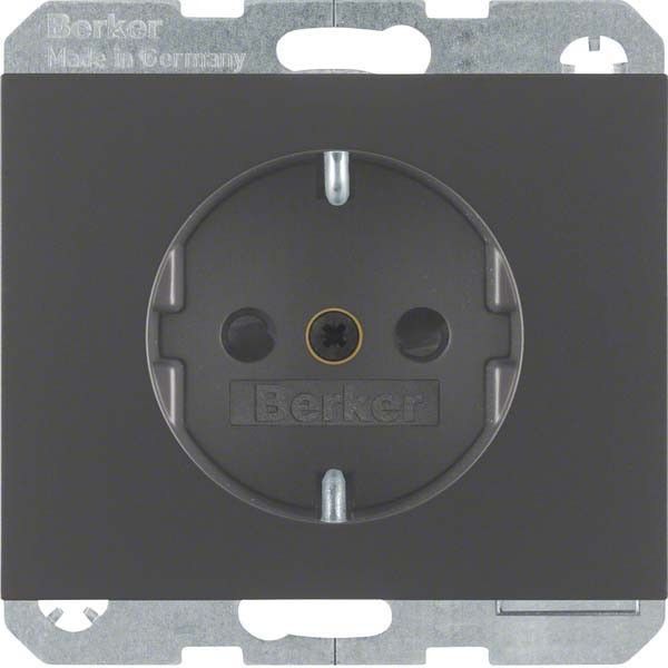 SCHUKO-Steckdose 47357006 anthrazit matt lackiert SCHUKO-Steckdose 47357006 anthrazit matt lackiert
