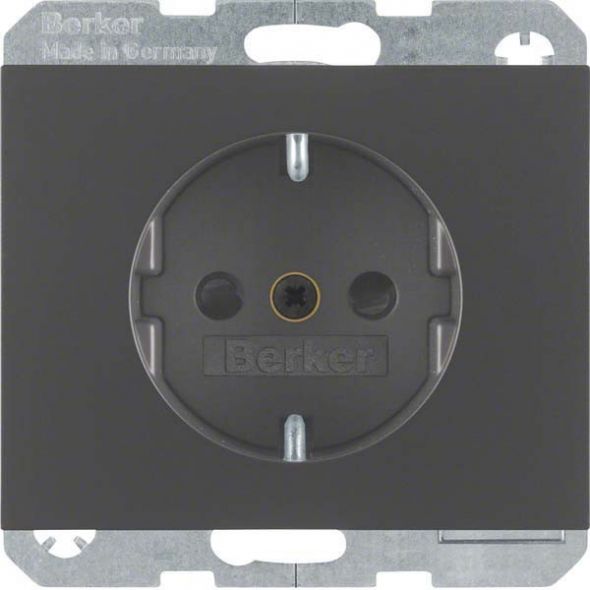 SCHUKO-Steckdose 47357006 anthrazit matt lackiert SCHUKO-Steckdose 47357006 anthrazit matt lackiert