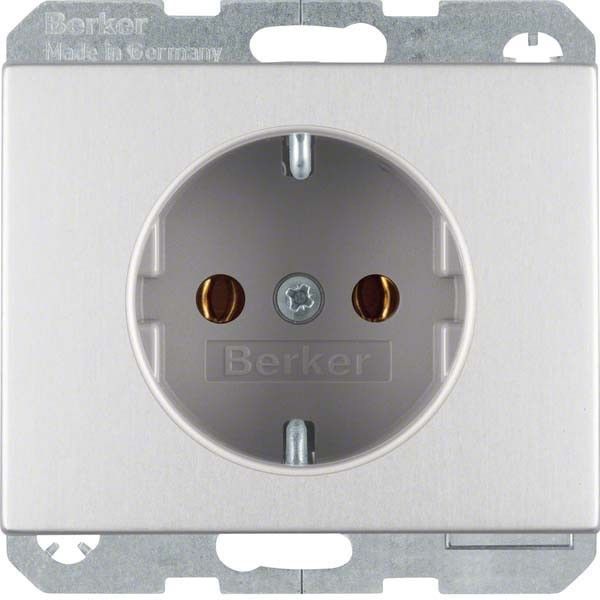 SCHUKO-Steckdose 41157003 alu eloxiert SCHUKO-Steckdose 41157003 alu eloxiert