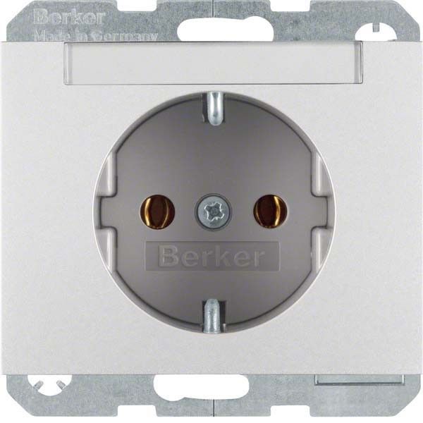 SCHUKO-Steckdose 47397003 alu matt lackiert