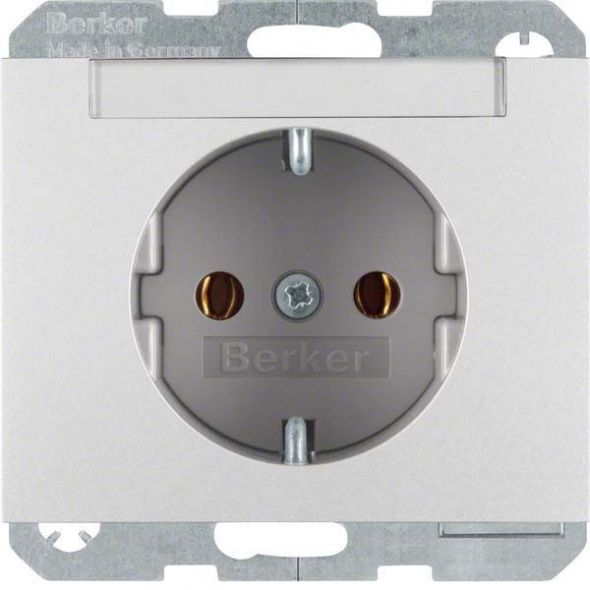 SCHUKO-Steckdose 47397003 alu matt lackiert