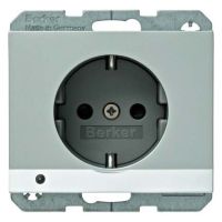 SCHUKO-Steckdose 41097003 alu matt lackiert