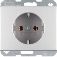 SCHUKO-Steckdose 41157003 alu eloxiert
