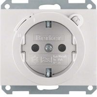 SCHUKO-Steckdose 47087003 alu matt lackiert