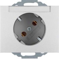 SCHUKO-Steckdose 47287103 alu matt lackiert