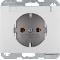 SCHUKO-Steckdose 47397003 alu matt lackiert