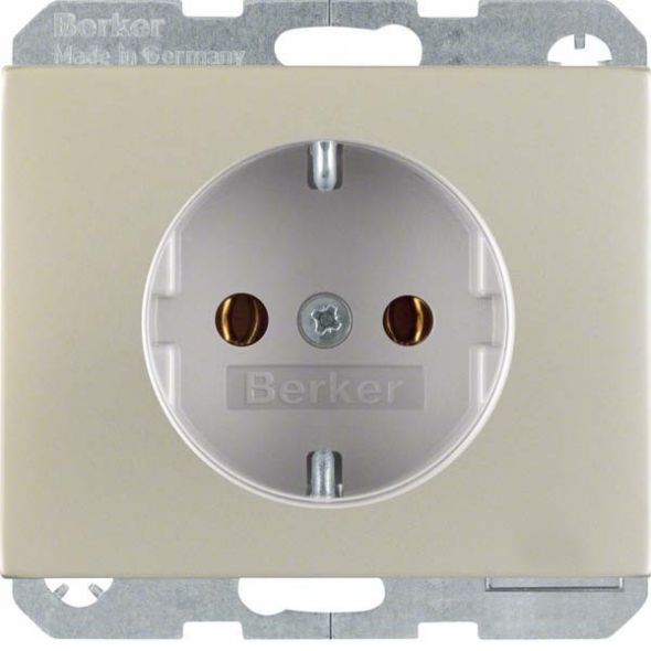 SCHUKO-Steckdose 47357004 edelstahl mattiert SCHUKO-Steckdose 47357004 edelstahl mattiert