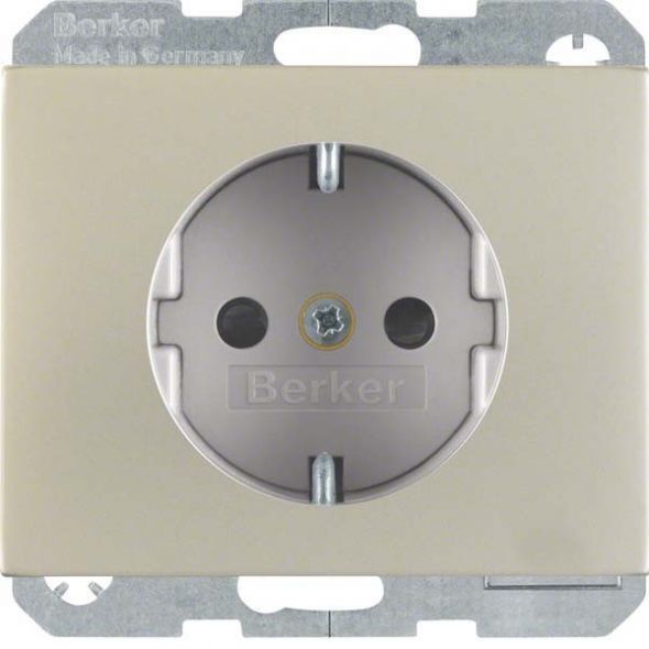 SCHUKO-Steckdose 41357004 edelstahl mattiert SCHUKO-Steckdose 41357004 edelstahl mattiert