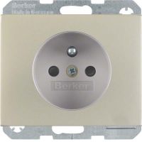 Steckdose 6768757004 edelstahl mattiert