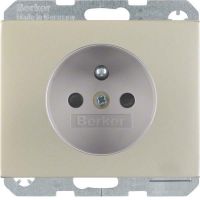 Steckdose 6765757004 edelstahl mattiert