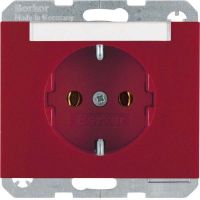 SCHUKO-Steckdose 47397015 rot glänzend