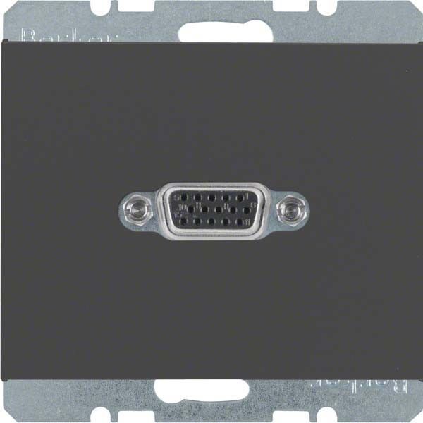 Steckdose VGA 3315407006 anthrazit matt lackiert Steckdose VGA 3315407006 anthrazit matt lackiert