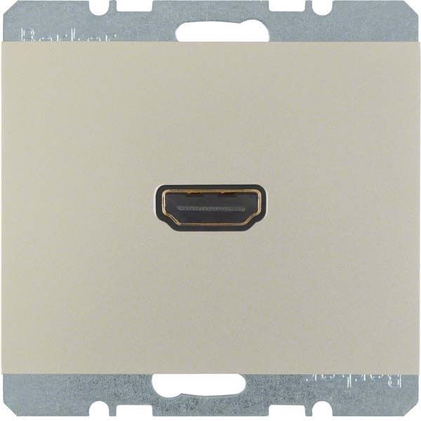 Steckdose HD 3315427004 edelstahl matt lackiert