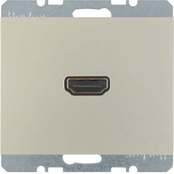 Steckdose HD 3315427004 edelstahl matt lackiert