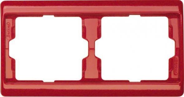 Rahmen 2-fach 13630062 rot glänzend