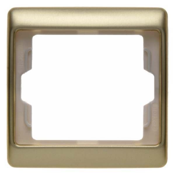 Rahmen 1-fach 13140002 gold matt alu eloxiert Rahmen 1-fach 13140002 gold matt alu eloxiert