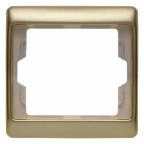 Rahmen 1-fach 13140002 gold matt alu eloxiert Rahmen 1-fach 13140002 gold matt alu eloxiert