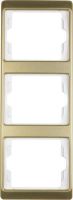 Rahmen 3-fach 13340002 gold matt alu eloxiert
